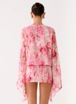 Junia Long Sleeve Mini Dress - Pink - 图片 6