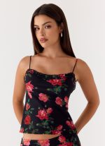 Kahlo Top - Midnight Bloom - 图片 7