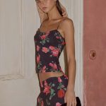 Kahlo Top - Midnight Bloom