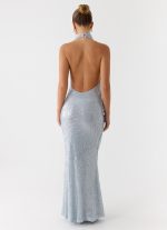 Kaida Sequin Maxi Dress - Misty Blue - 图片 6