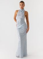 Kaida Sequin Maxi Dress - Misty Blue - 图片 7