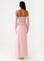 Kaina Off Shoulder Maxi Dress - Pink - 图片 3