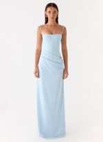 Kalila Corset Maxi Dress - Blue - 图片 5