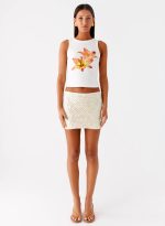 Kalita Mini Skirt - Ivory - 图片 2