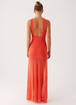 Kavala Maxi Dress - Coral - 图片 4