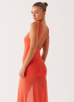 Kavala Maxi Dress - Coral - 图片 3