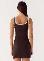Kayla Mini Dress - Chocolate - 图片 4
