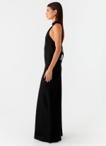 Keena Scarf Maxi Dress - Black - 图片 3