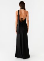 Keena Scarf Maxi Dress - Black - 图片 2