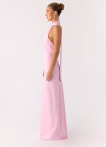 Keena Scarf Maxi Dress - Pink - 图片 7