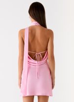 Keena Scarf Mini Dress - Pink - 图片 4