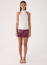 Keena Scarf Top - Ivory - 图片 4