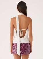 Keena Scarf Top - Ivory - 图片 2