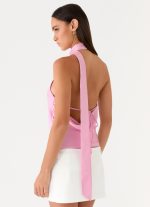 Keena Scarf Top - Pink - 图片 6