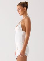 Keep A Beat Mini Dress - Ivory - 图片 2