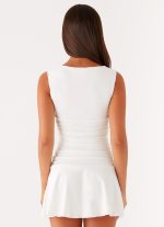 Kelda Mini Dress - White - 图片 4
