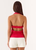 Kenia Multi Wear Top - Magenta Red - 图片 2