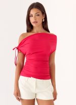 Kenia Multi Wear Top - Magenta Red - 图片 5