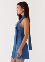 Kennee Mini Dress - Washed Navy - 图片 4