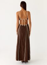 Kerli Maxi Dress - Cool Chocolate - 图片 4