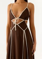 Kerli Maxi Dress - Cool Chocolate - 图片 6