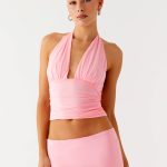 Kerrie Halter Top - Baby Pink