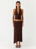Kerrie Halter Top - Chocolate - 图片 2