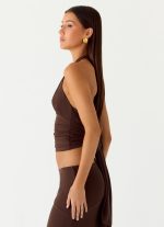 Kerrie Halter Top - Chocolate - 图片 3