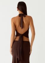Kerrie Halter Top - Chocolate - 图片 4