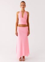 Kerrie Hanky Midi Skirt - Baby Pink - 图片 2