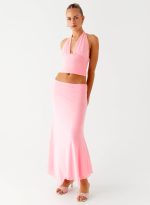 Kerrie Hanky Midi Skirt - Baby Pink - 图片 6