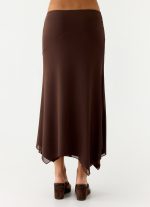 Kerrie Hanky Midi Skirt - Chocolate - 图片 3