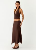 Kerrie Hanky Midi Skirt - Chocolate - 图片 6