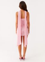 Kiesha Strapless Scarf Mini Dress - Pink - 图片 4