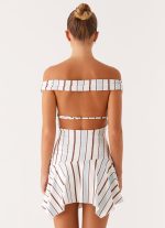 Kirby Mini Dress - Blue Stripe - 图片 4