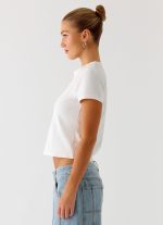 Lamont Baby Tee - White - 图片 3