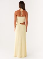 Lanah Cut Out Maxi Dress - Yellow - 图片 4