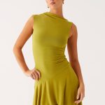 Lanai Mesh Mini Dress - Lime