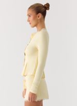 Landon Long Sleeve Top - Butter Yellow - 图片 3
