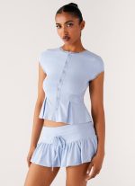 Landon Mini Skort - Blue - 图片 6