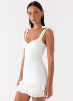 Laufey Mini Dress - White - 图片 5