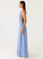 Le Soleil Halter Maxi Dress - Periwinkle - 图片 6