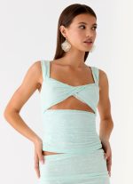 Lea Lace Top - Blue - 图片 6