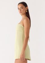 Leah Halter Mini Dress - Sage - 图片 3