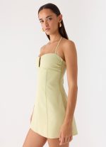 Leah Halter Mini Dress - Sage - 图片 6