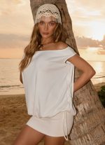 Leighken Knit Mini Dress - White - 图片 3