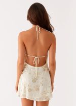 Leo Beaded Mini Dress - Yellow - 图片 4