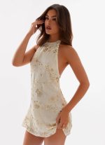 Leo Beaded Mini Dress - Yellow - 图片 6