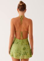 Leo Beaded Mini Dress - Green - 图片 2