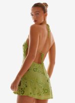 Leo Beaded Mini Dress - Green - 图片 6